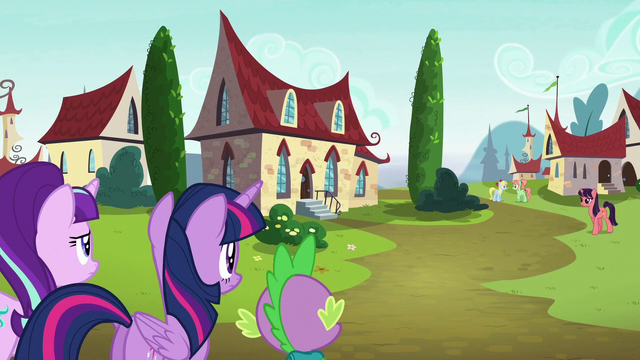 File:Starlight, Twilight, and Spike back in the past S5E26.png