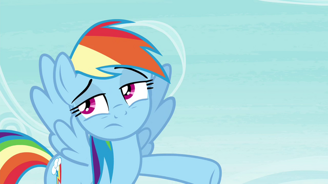 File:Rainbow pointing her hoof S4E21.png