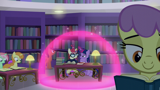 File:Twilight and Moon Dancer inside a magic bubble S5E12.png