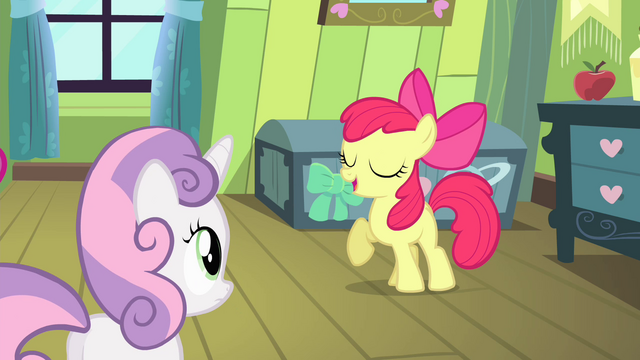 File:Apple Bloom "somepony watchin' over me!" S4E17.png