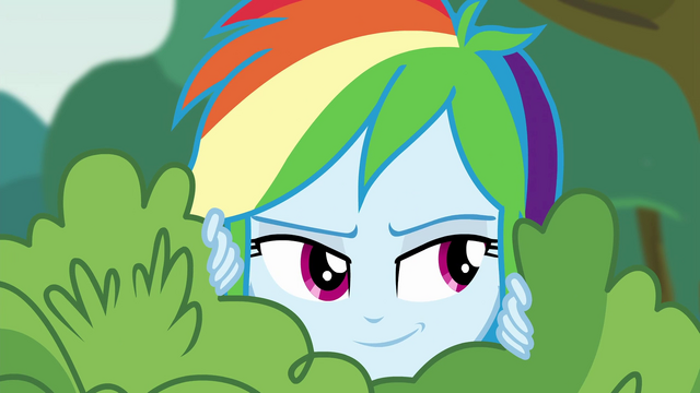 File:Rainbow Dash being sneaky EG3.png