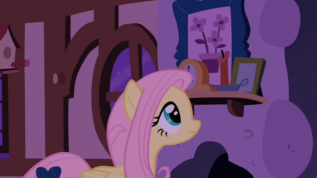 File:Fluttershy in the room where the fillies are going to sleep S1E17.png