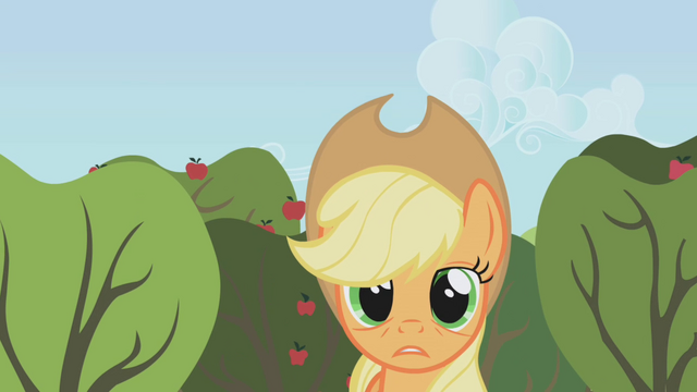 File:Applejack "I'm on my own" S1E04.png