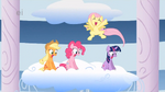 Fluttershy cheering Rainbow Dash S1E16.png