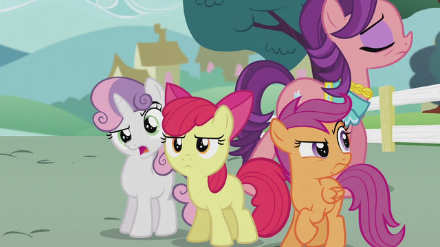 File:Crusaders not amused by Spoiled's words S5E18.png