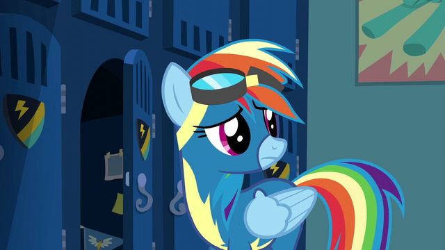 File:Rainbow Dash hears Spitfire S6E7.png