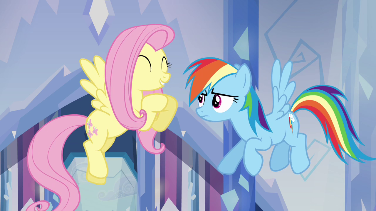 Image - Fluttershy and Rainbow Dash "she's so nice ...