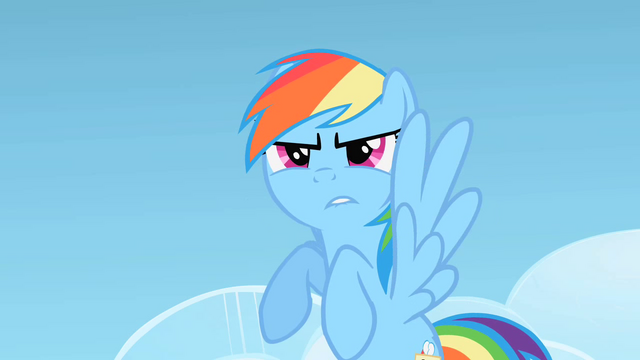 File:Rainbow Dash bracing herself for phase 3 S1E16.png