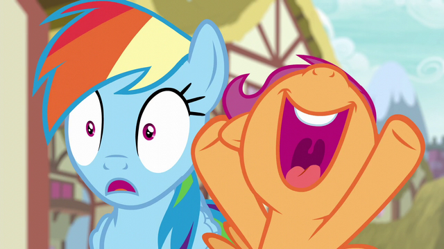 File:Scootaloo excited for Rainbow Dash S6E7.png