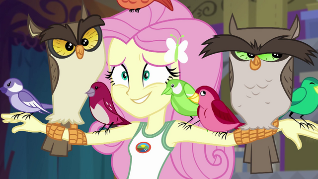 File:Fluttershy embarrassed "yes?" EG4.png