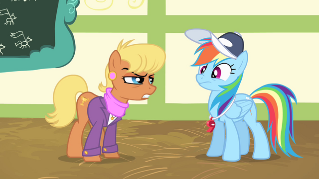 File:Ms. Harshwhinny unsure of Rainbow Dash S04E05.png