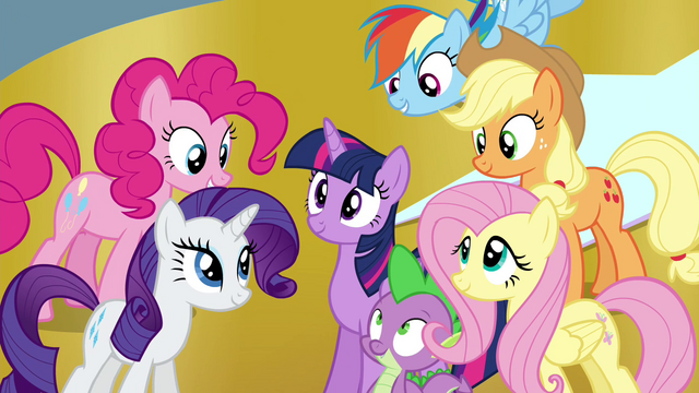 File:Twilight surrounded by her friends S4E26.png