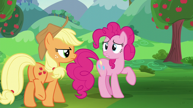 File:Applejack approaching Pinkie Pie S5E24.png