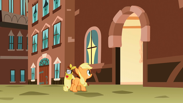 File:Filly Applejack sees entrance S1E23.png