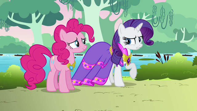 File:Rarity glad she didn't wear her fanciest outfit S03E10.png