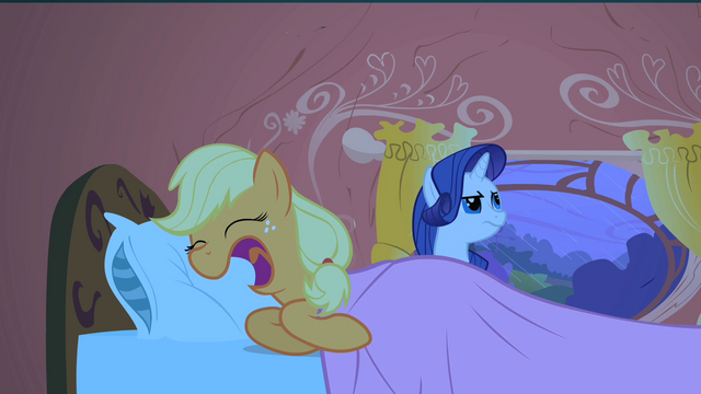 File:Applejack fake-snoring S1E08.png