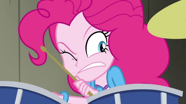 File:Pinkie cringing while drumming EG2.png
