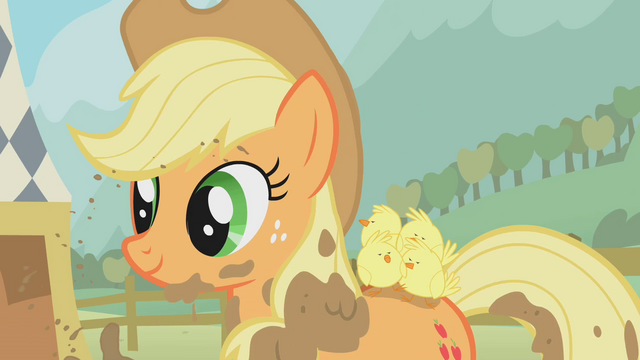 File:Applejack with the chickens S01E13.png
