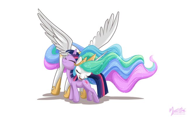 File:Twilight celestia hug wall by mysticalpha-d4f519t.jpg