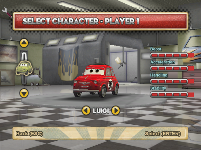File:Luigi's red paintjob with decal.png