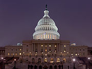180px-US Capitol Building at night Jan 2006