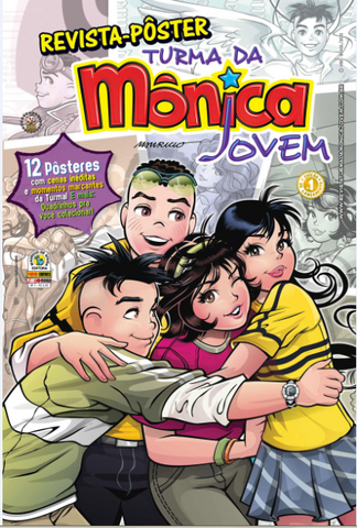 Arquivo:Revista-pôster Turma da Mônica Jovem Revista-pôster Turma da Mônica Jovem (edição especial,R$ 5,90,distribuição nacional) – Uma história inédita da Turma da Mônica Jovem acompanhada de uma série de pôsteres irados!.png
