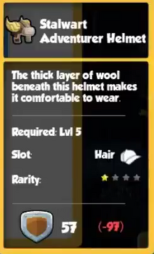 Monkey Quest Stalwart Helmet