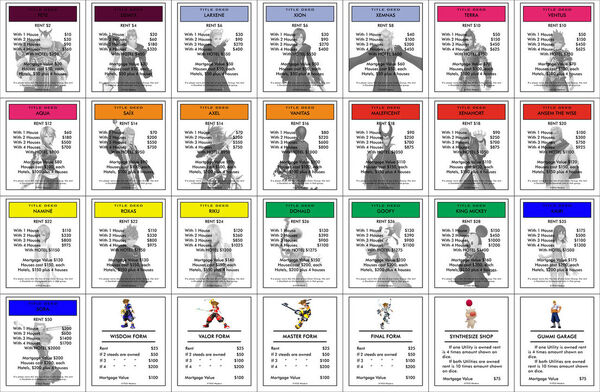 Kingdom hearts edition deeds by jest84
