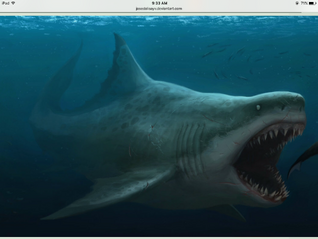 A scary Megalodon