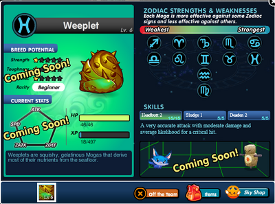 Profile page