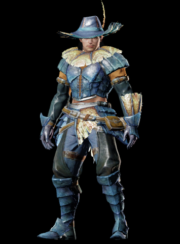 File:MHO-Blue Kut-Ku Armor (Gunner) (Male) Render 001.png