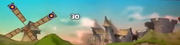 Moorhuhn Indys Schloss und Windmühle in der Jahrmarkt Party.png