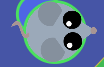 Green outline