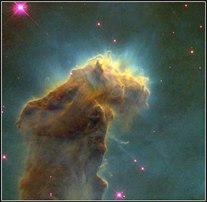 Star birth Eagle Nebula
