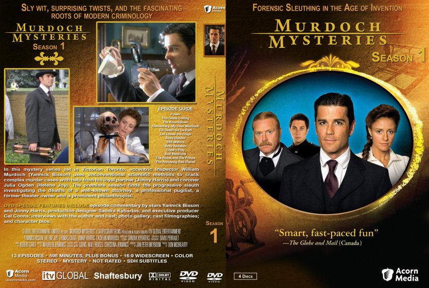 Image - Season 1 DVD Cover.jpg | Murdoch Mysteries Wiki | Fandom