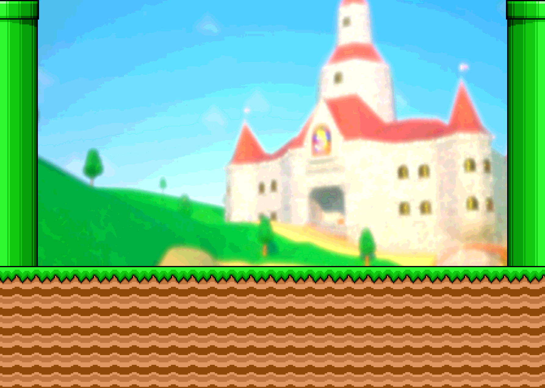 Download Mushroom Kingdom Mario Castle Background