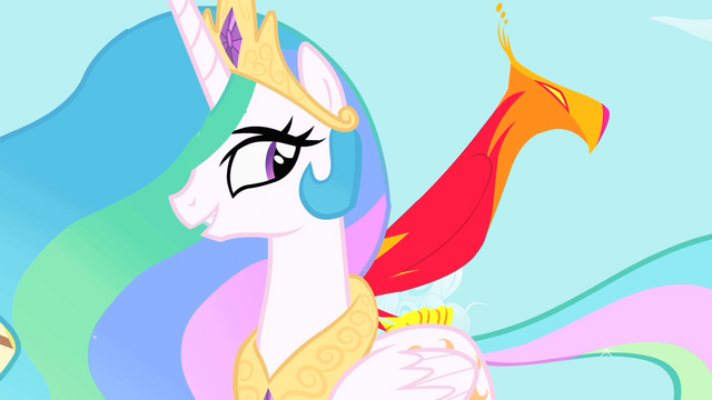 Archivo:Princess Celestia and Philomena S01E22.png