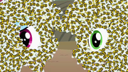 Applejack and Rainbow Dash covered in bees S4E3.png