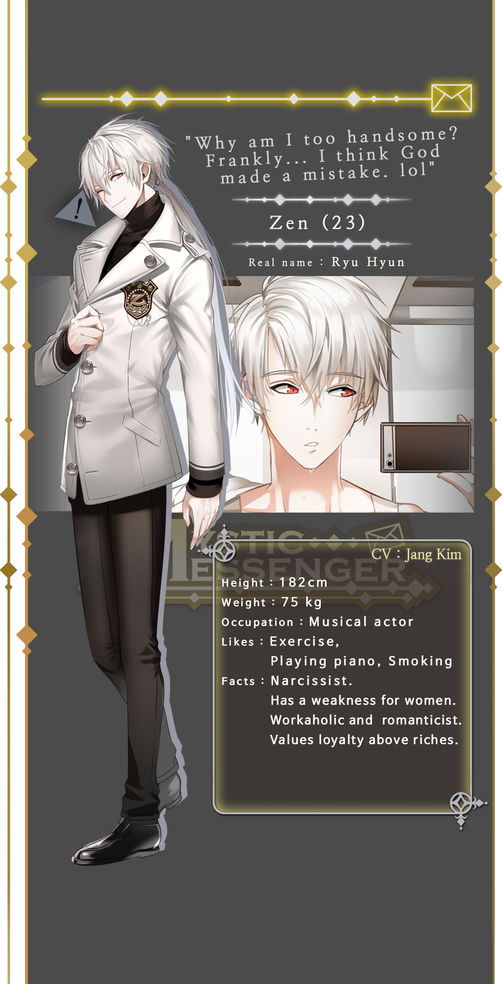 ZEN Mystic Messenger MC Skin Minecraft Skin