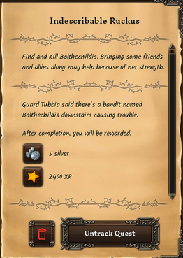 Indescribable ruckus