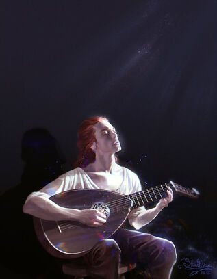 Kvothe in the eolian by skadivore-da5eckt