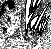 Diane striking Helbram and stopping his Call of Inferno