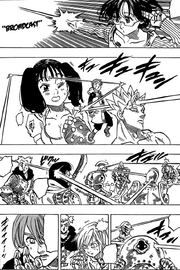Gowther use Broadcast on Deadly Sins and Holy Knight
