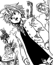 Meliodas protecting Diane