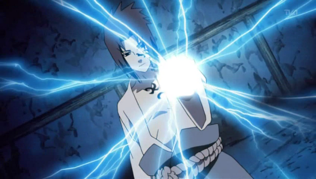 Archivo:Sasuke enseñando el Chidori a Hashi.png