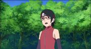 Sarada surprised