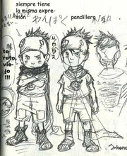 Bocetos de Konohamaru