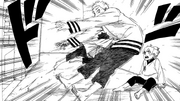Himawari knocks out Naruto