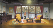 Boruto y Himawari corriendo hacia Naruto.png