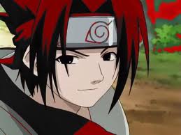 File:Sasuke with red hair.jpg